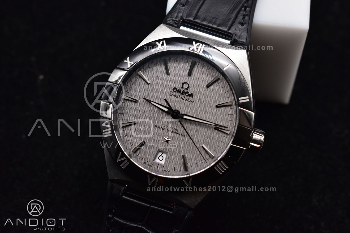 Constellation SS SBF 1:1 Best Edition Gray Dial on Black Gummy Strap A8900 Super Clone